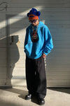Walter Van BeirendonCK large hoodie AW22-23 8006 blue